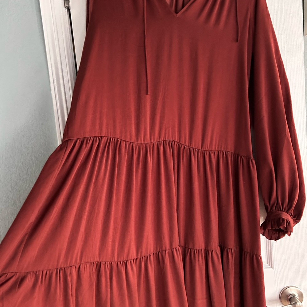 Banana Republic Brick Red Dress